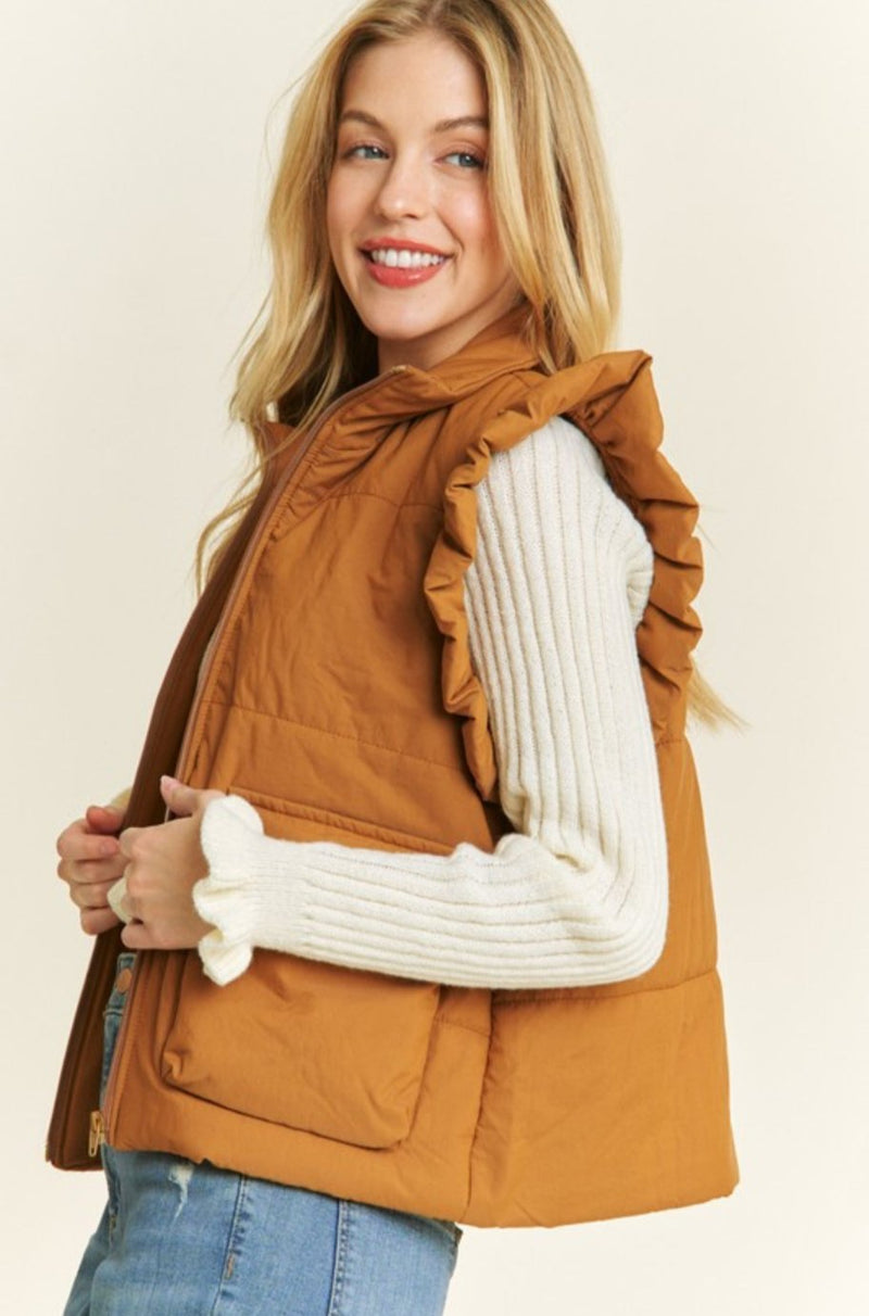 Kathy Camel Vest