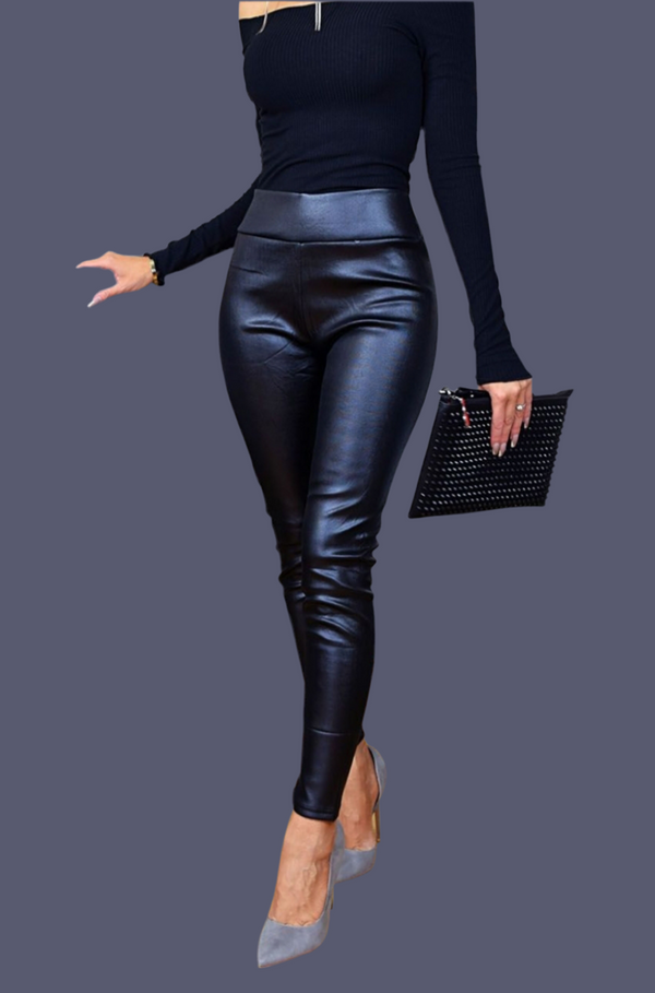 Faux Leather Pants By SAM D'MONES