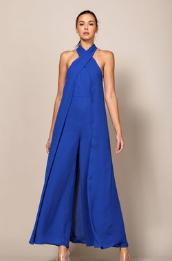 royal blue jumpsuit, blue party jumpsuit, formal jumpsuit