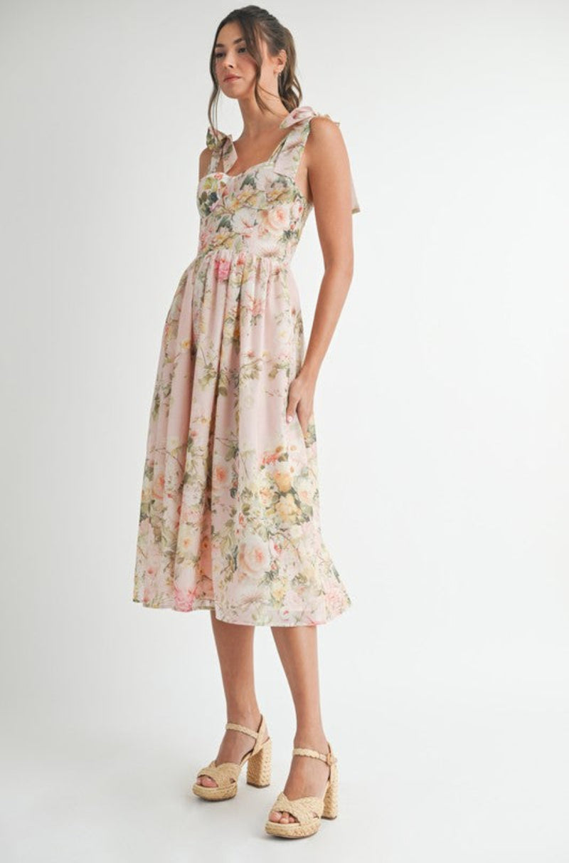 Lilith Floral Midi Dress