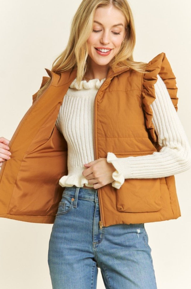 Kathy Camel Vest