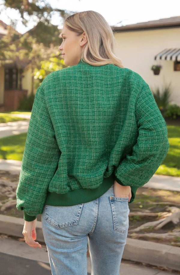 Jade Tweed Jacket