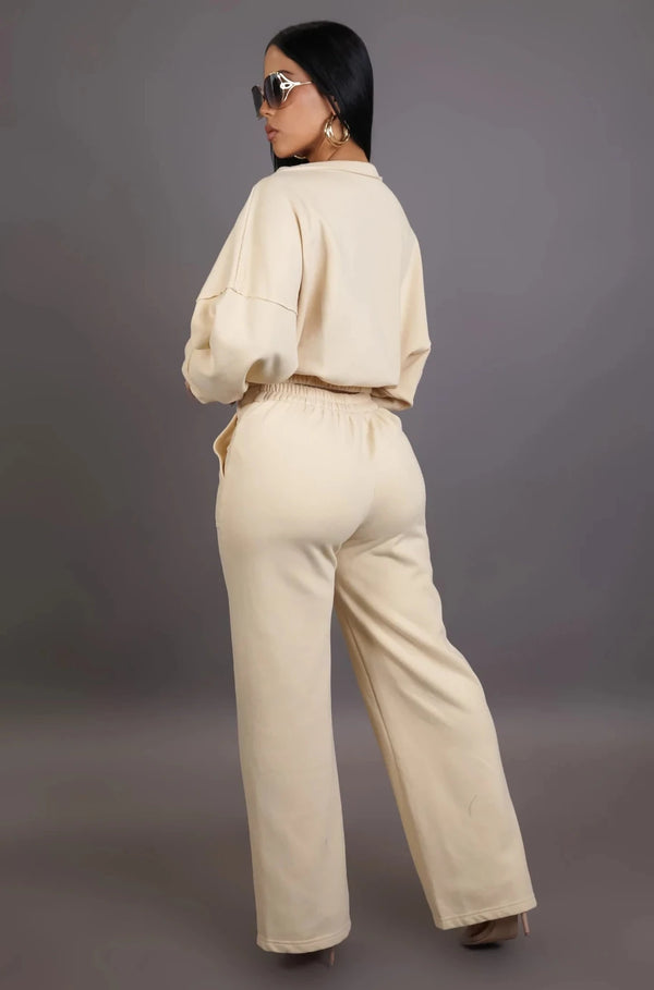 Sophia Cream Pant Set