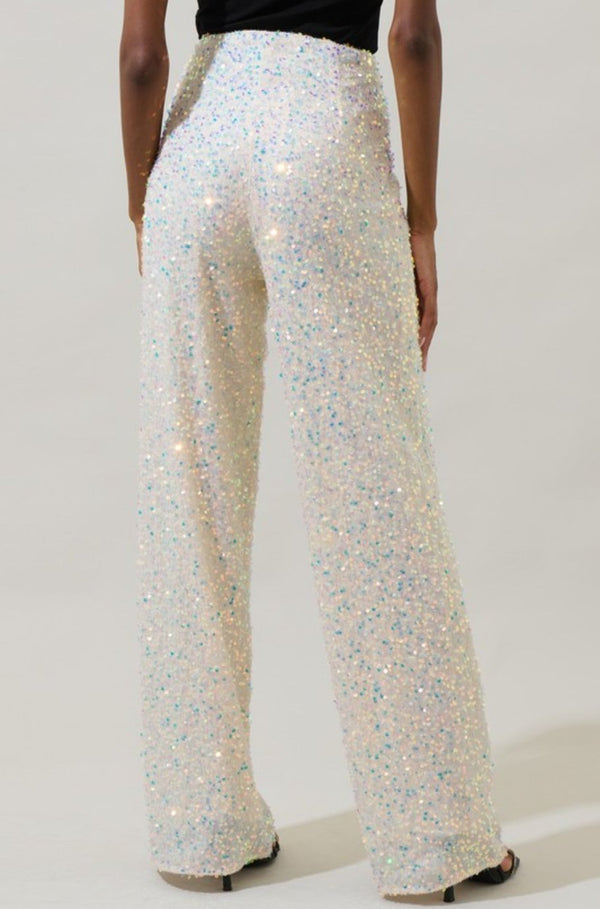 Josie White Sequin Pants