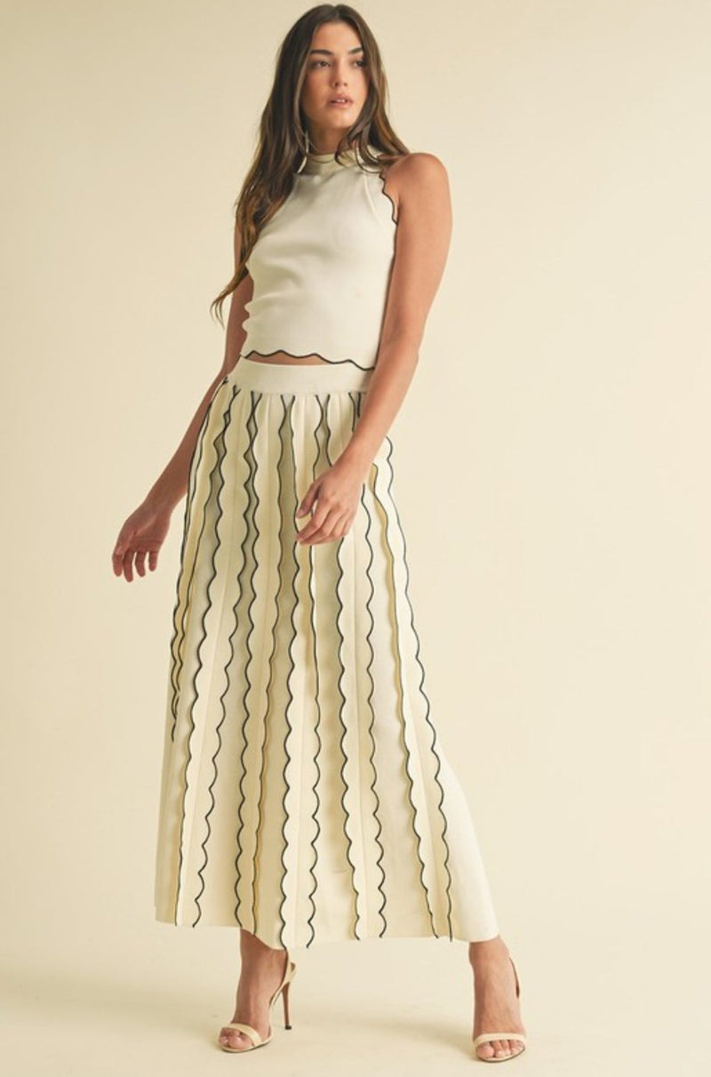 Tory Pleated Skirt