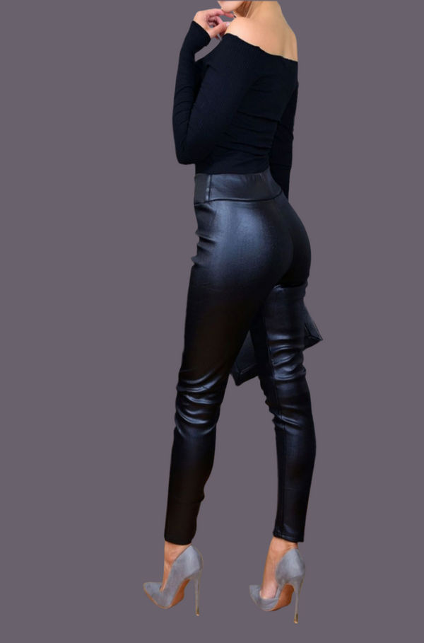 Faux Leather Pants By SAM D'MONES