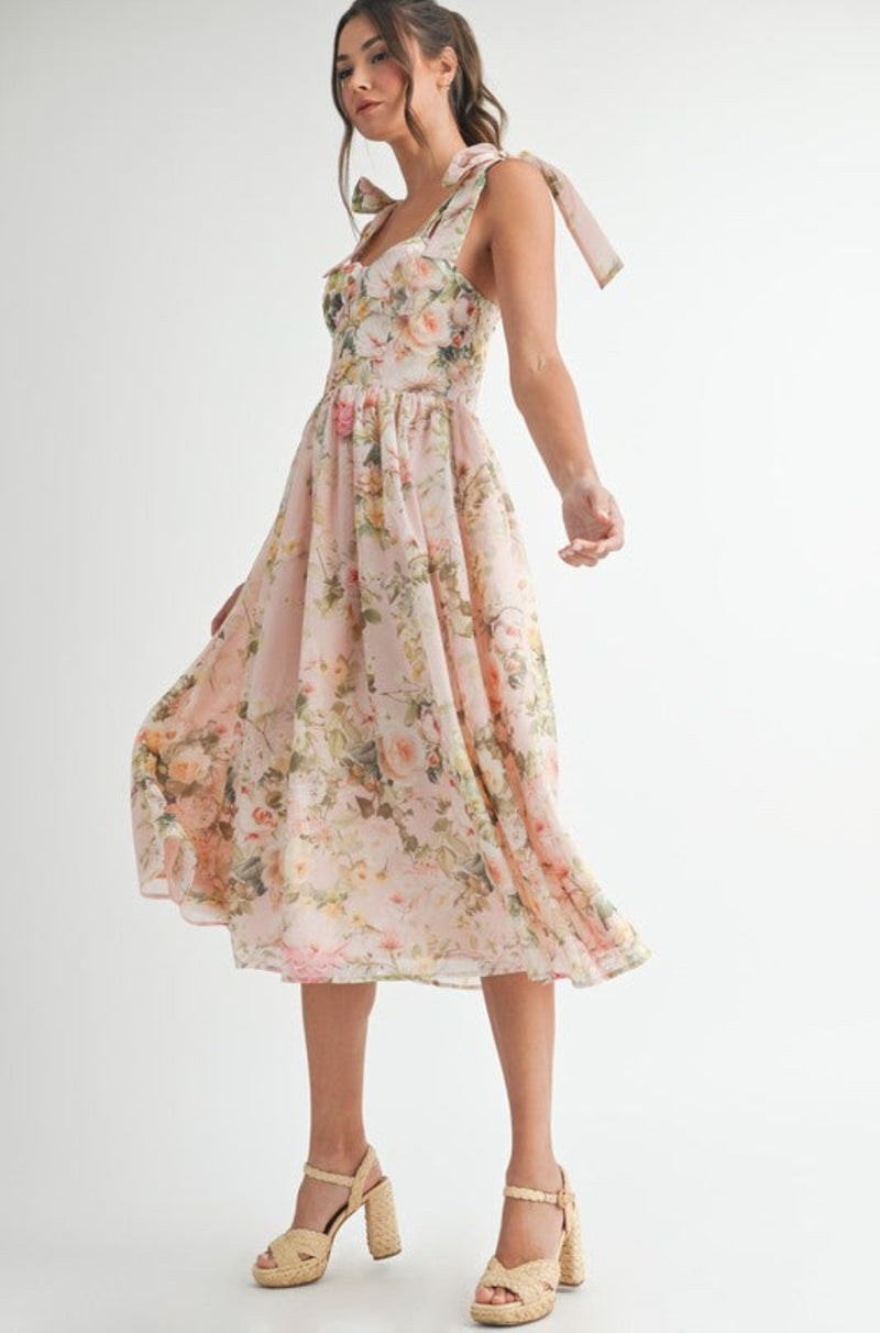 Lilith Floral Midi Dress