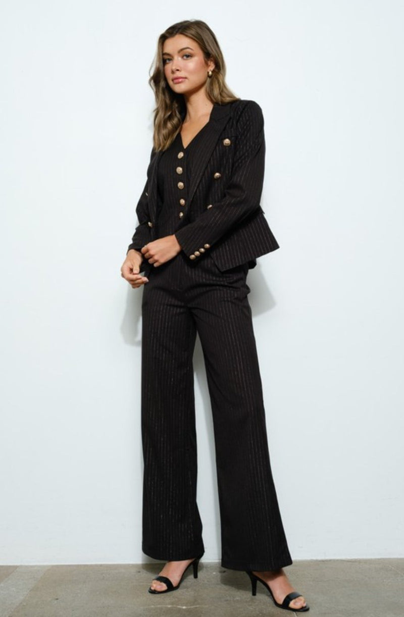 Dalia Pinstripe Blazer