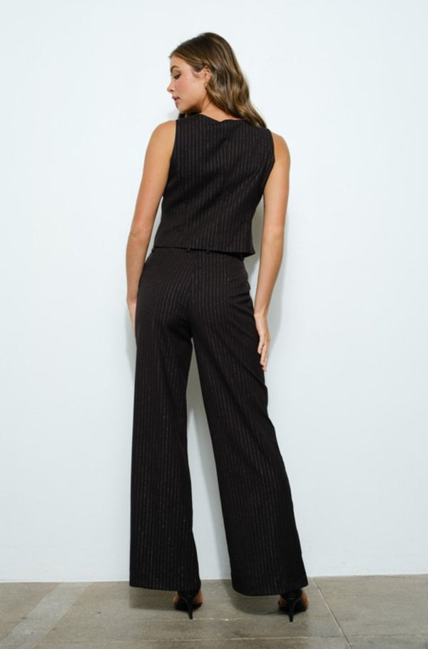 Dalia Pinstripe Vest