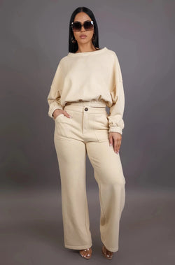 Comfy clothing, Sweatshirt and pants set, on the go clothing, sweater and pant set