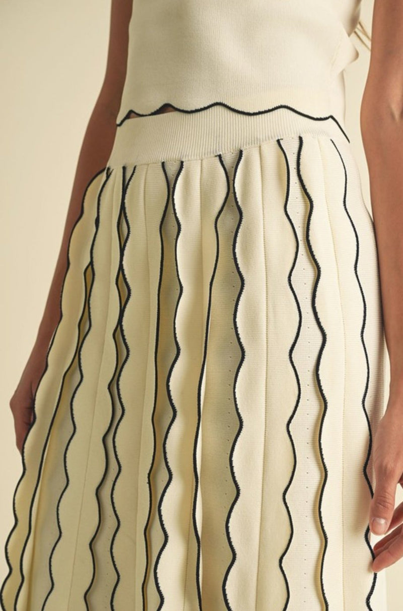 Tory Pleated Skirt